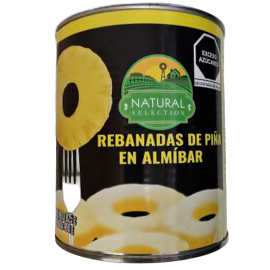 Piña en almíbar rebanada